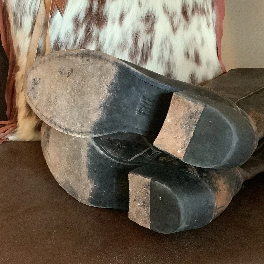 Frye Brown Leather tall boots